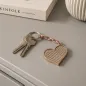 Preview: a cuckoo moment, key fob Heart, ptython leather rosegold, style